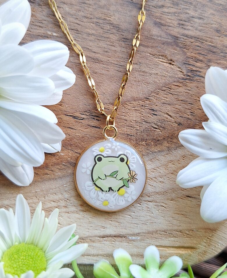 Naszyjnik z żabką - biżuteria w stylu kawaii