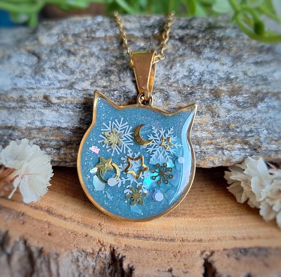 ZIMOWA KOLEKCJA ❄️ Naszyjnik KOT - stal szlachetna 