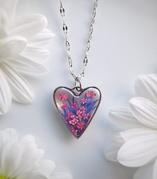 Łąka w Sercu – Naszyjnik z Chabrami